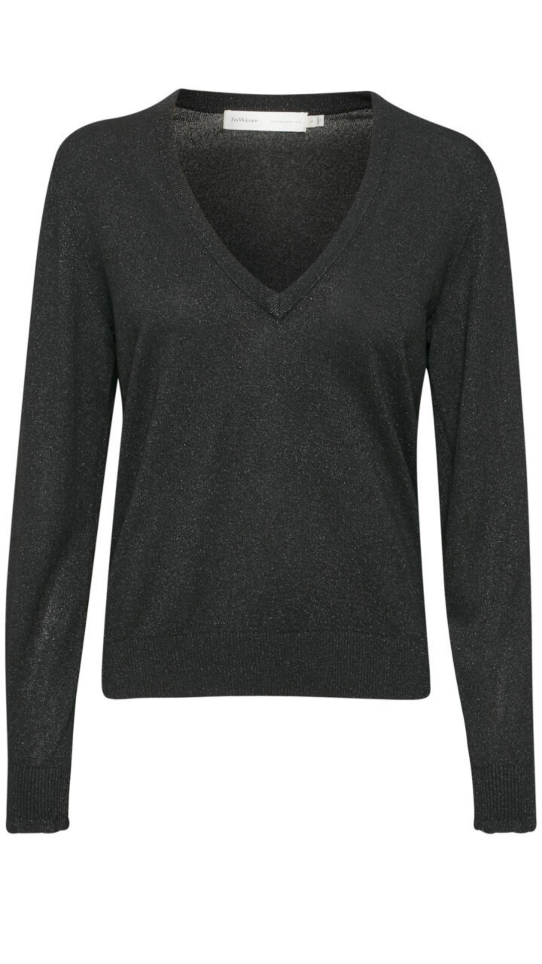 InWear Elise Black Sparkly Knitted Pullover - Jezabel Boutique