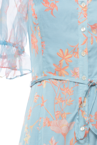 French Connection Diana Blue Midi Dress - Jezabel Boutique