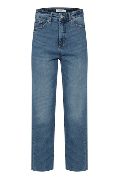 B. young Kato Lisa Straight Cropped Cut of Jeans - Jezabel Boutique