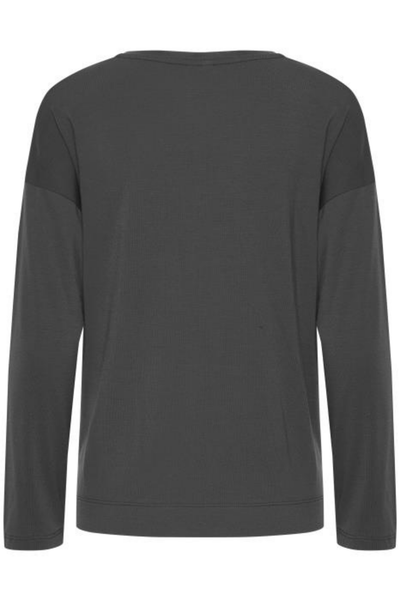 B Young Grey Rexima  Long Sleeved T-shirt - Jezabel Boutique