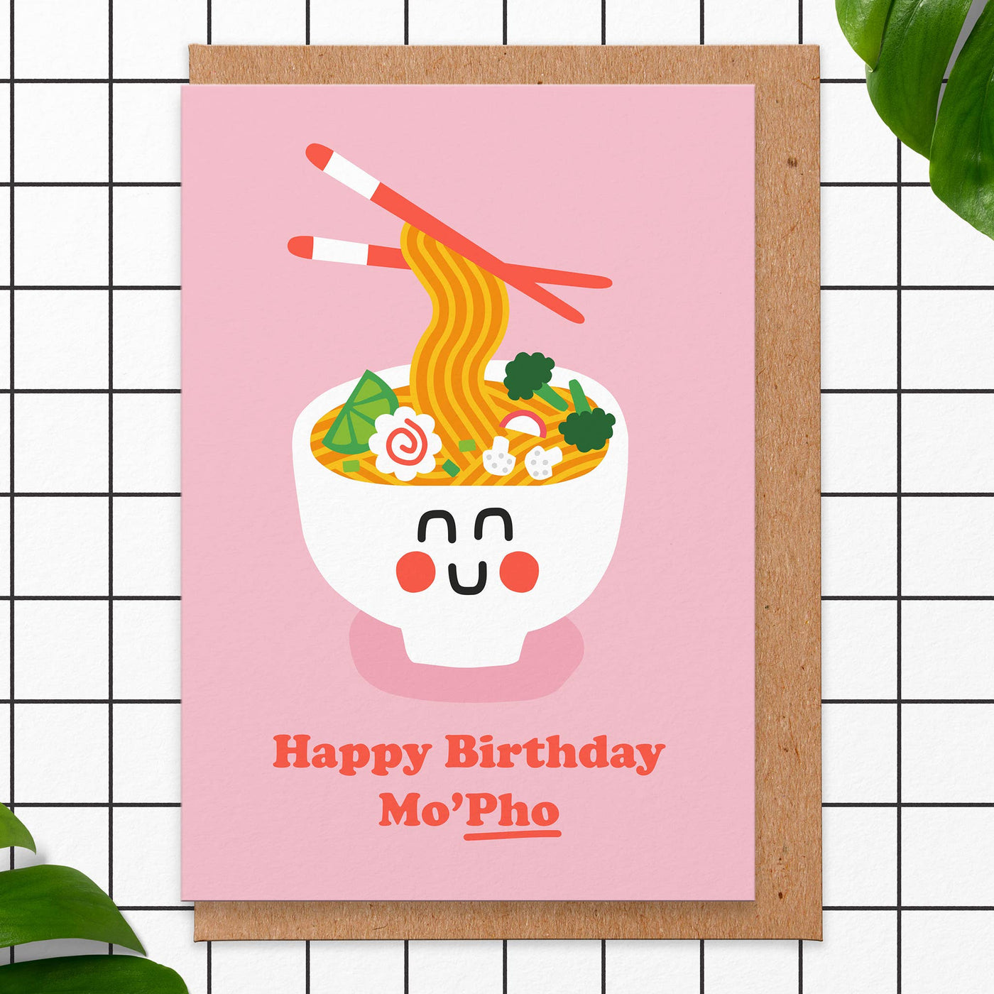 Happy Birthday Mo'pho' Card