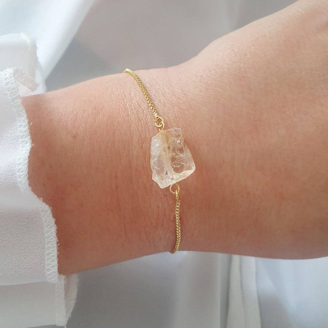 Citrine - 14k Gold Plated Bracelet | Jezabel Boutique