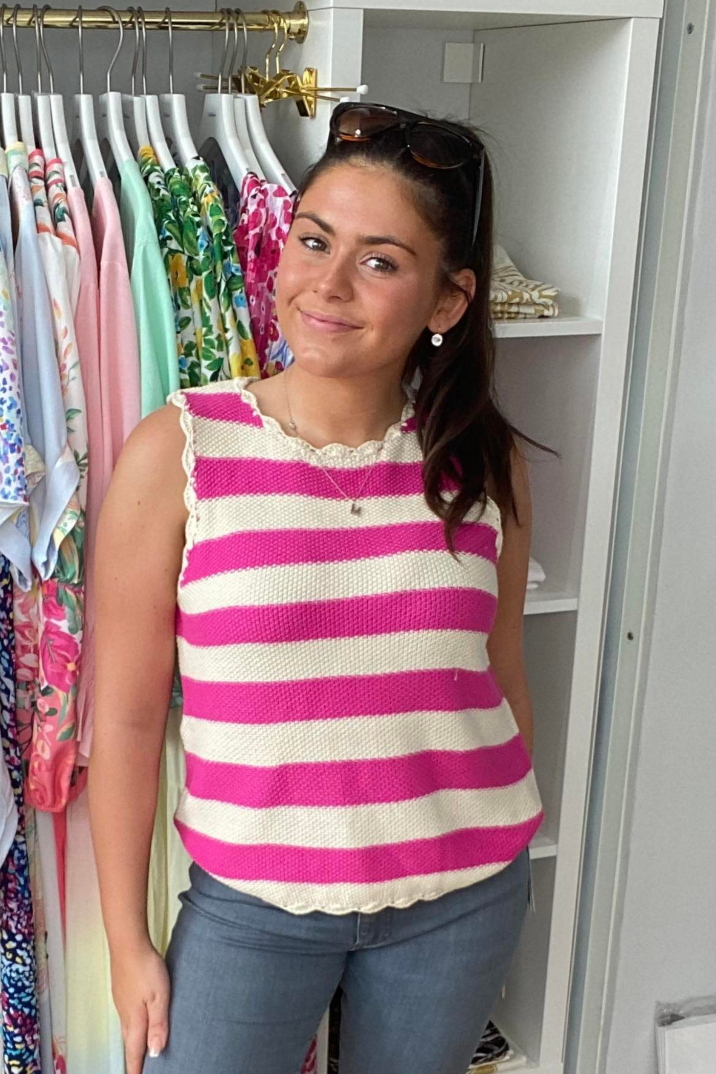 Frnch Uma Vest - Pink | Jezabel Boutique