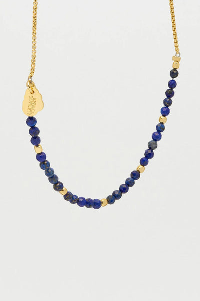 Gemstone Beaded Amelia Bracelet Gold Plated | Lapis Lazuli | Jezabel Boutique