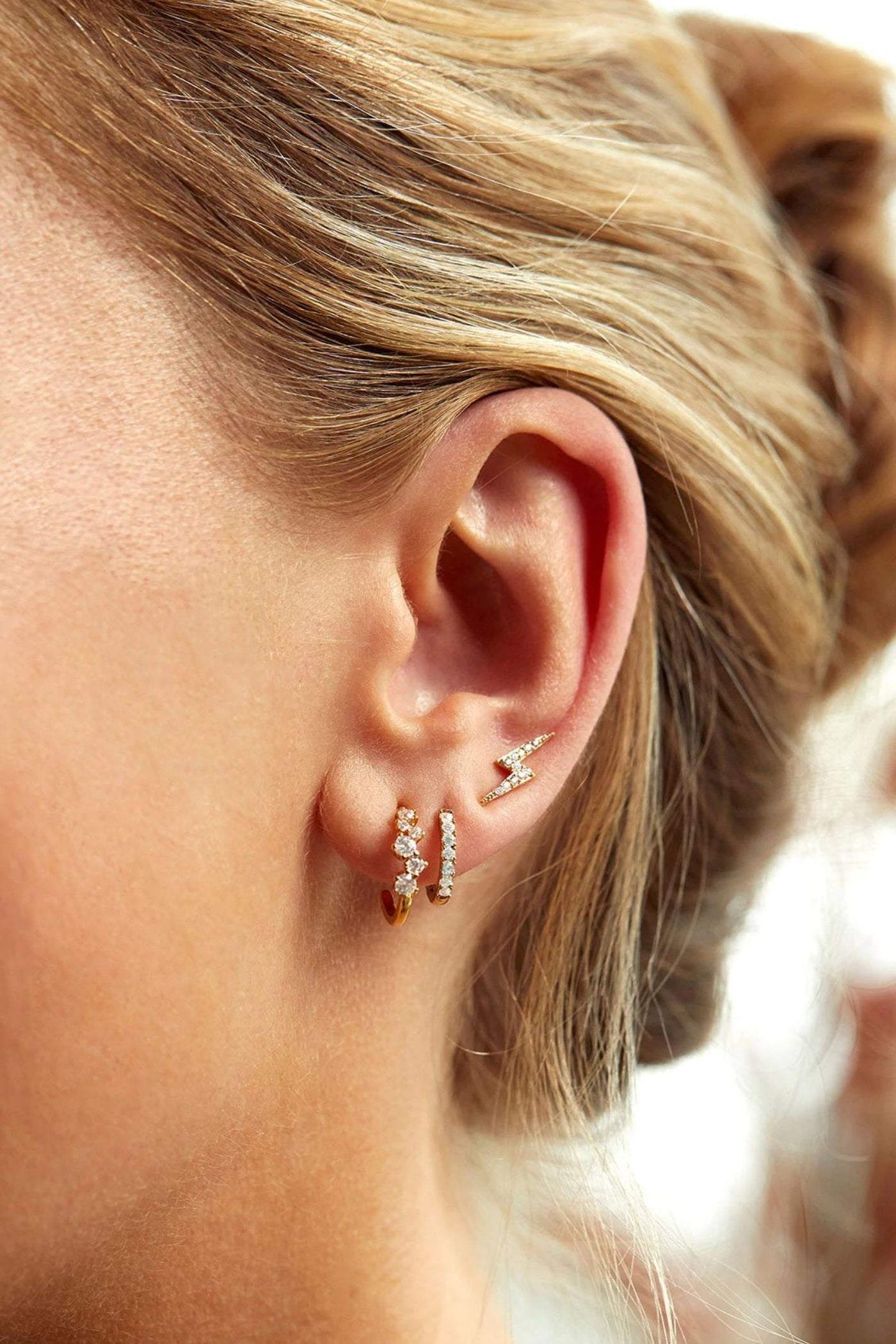 Estella Bartlett Constellation CZ Hoop Earrings | Jezabel Boutique