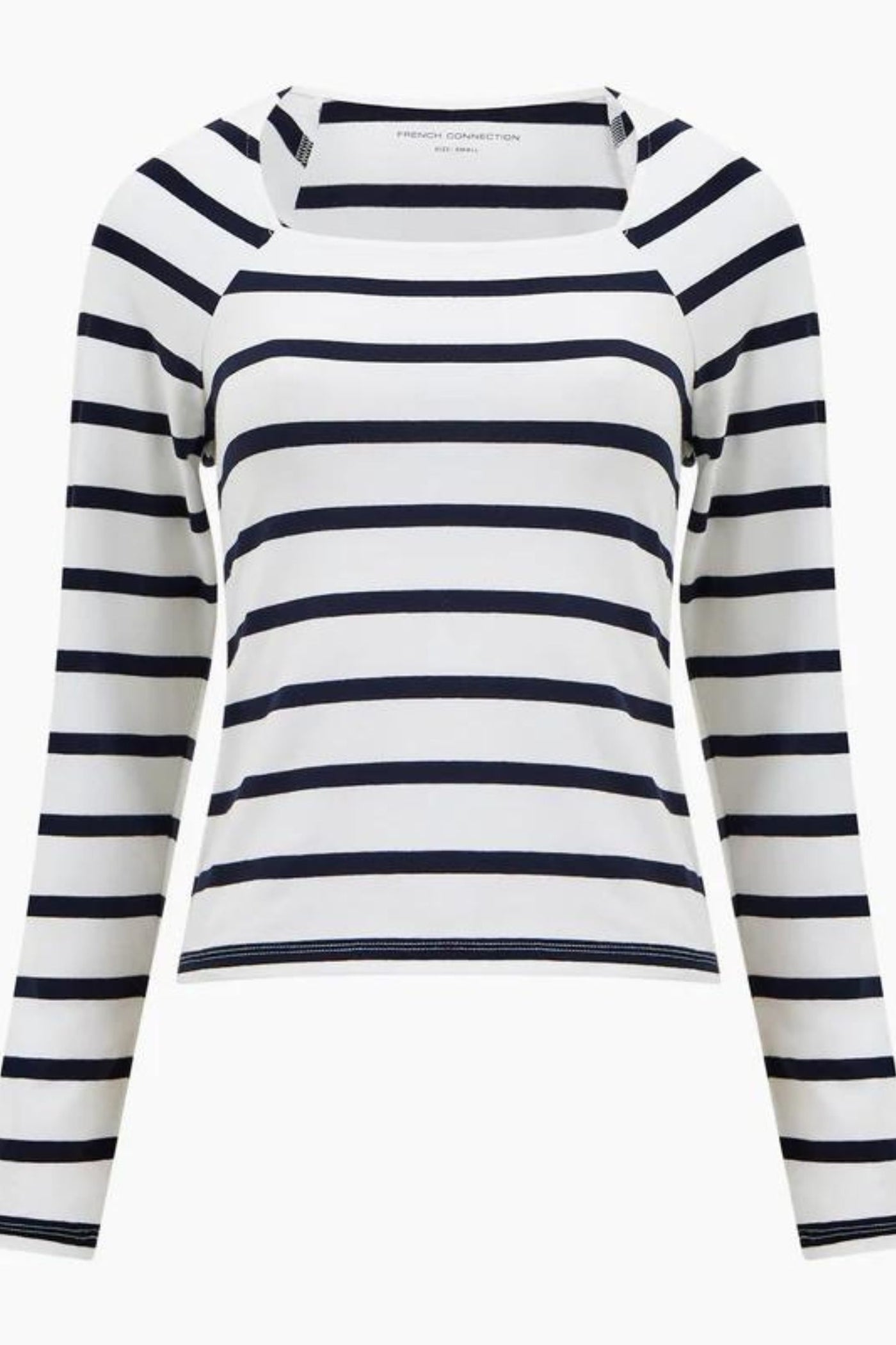 French Connection Rallie Stripe Square Neck Long Sleeve Top | Jezabel Boutique