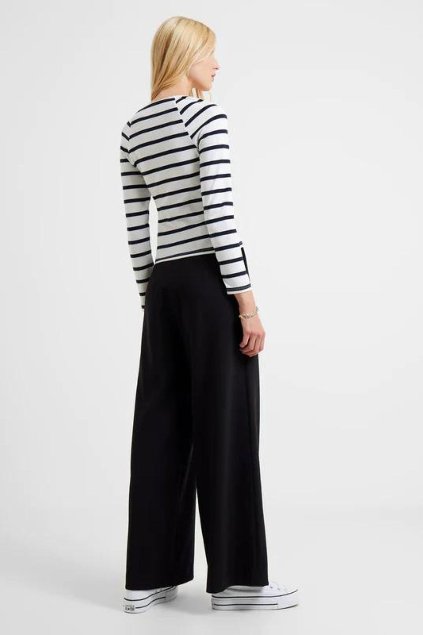 French Connection Rallie Stripe Square Neck Long Sleeve Top | Jezabel Boutique