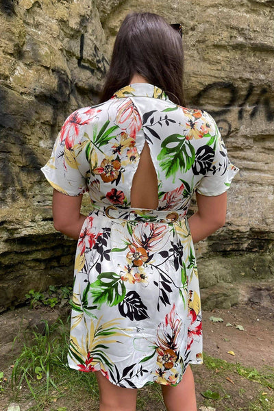 Tropical Print Mini-Dress - Jezabel Boutique