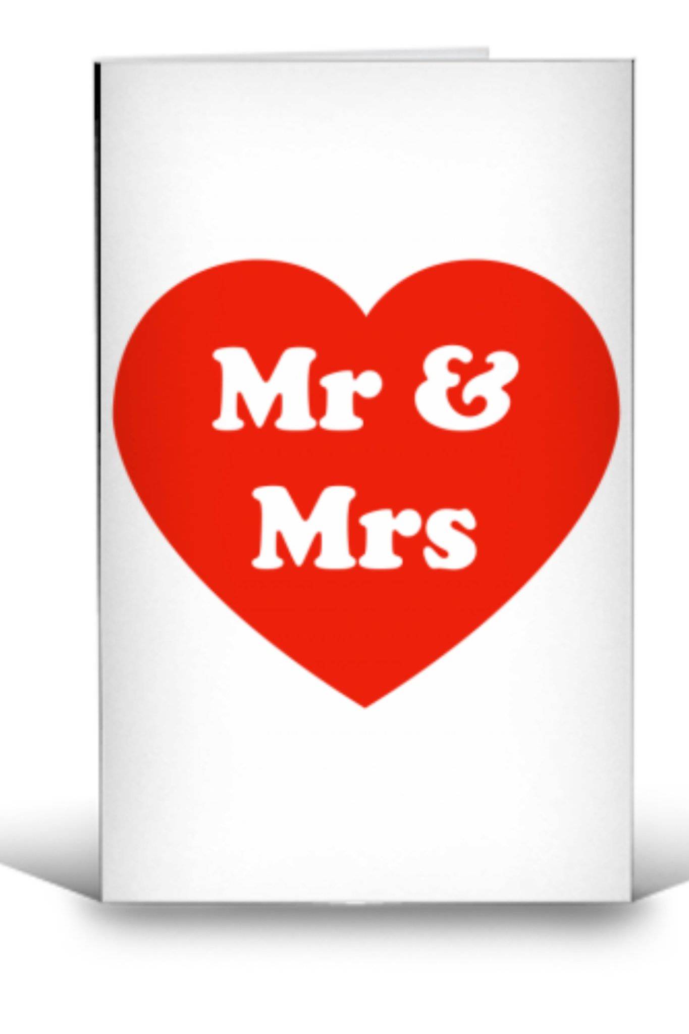 Mr & Mrs Valentines Card - Jezabel Boutique