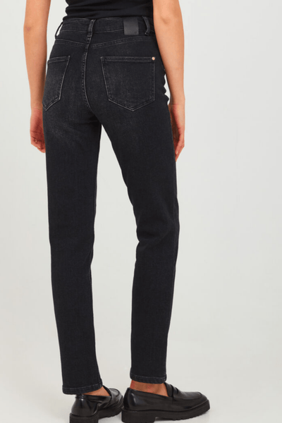 Pulz Black Straight Leg Jeans - Jezabel Boutique