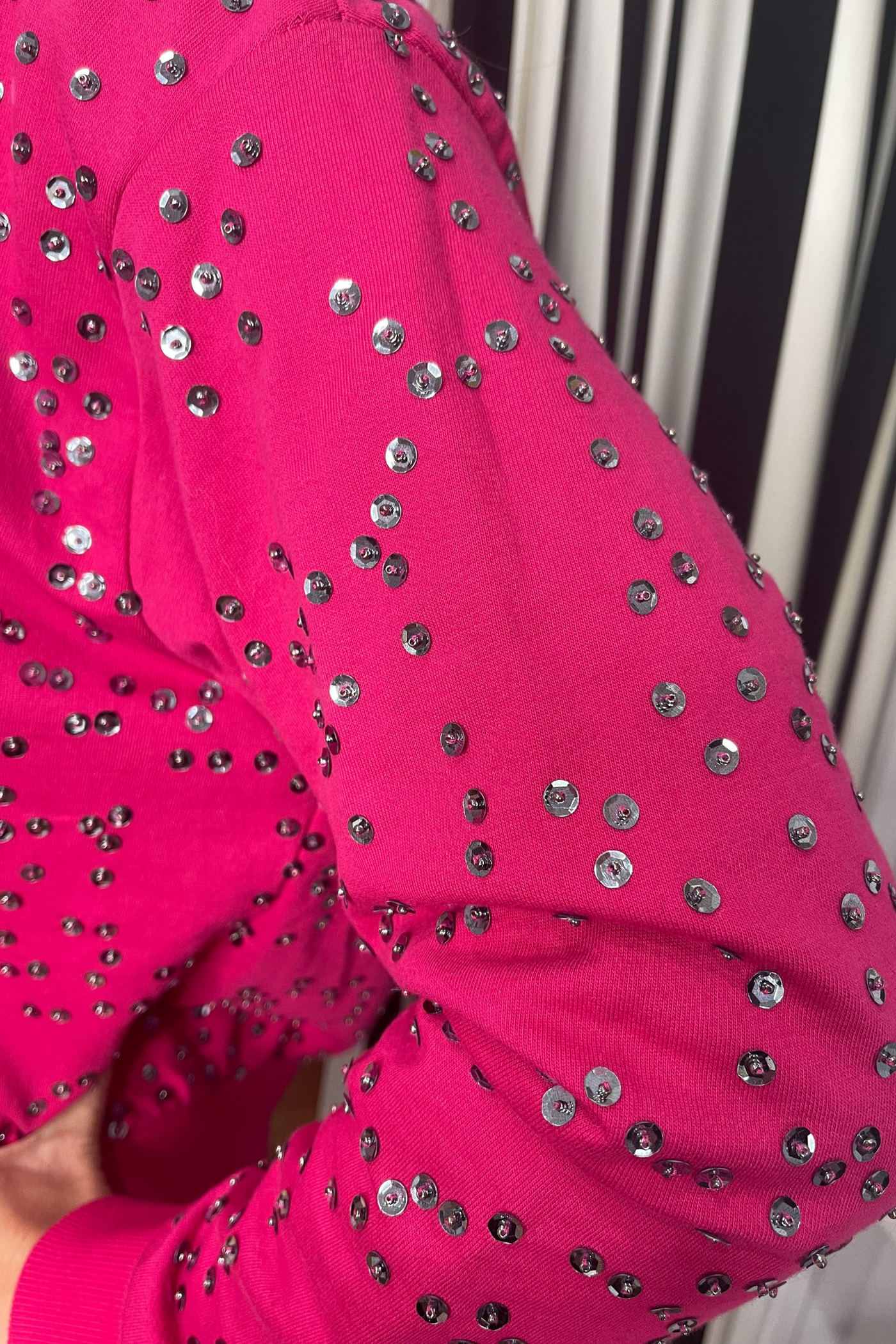 Religion Lust Embellished Pink Sweatshirt | Jezabel Boutique