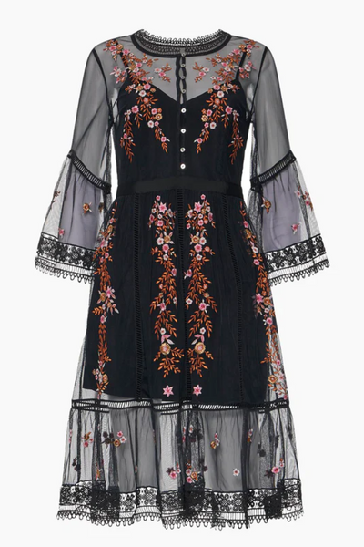 French Connection Arabelle Embroidered Dress 71TCQ | Jezabel Boutique